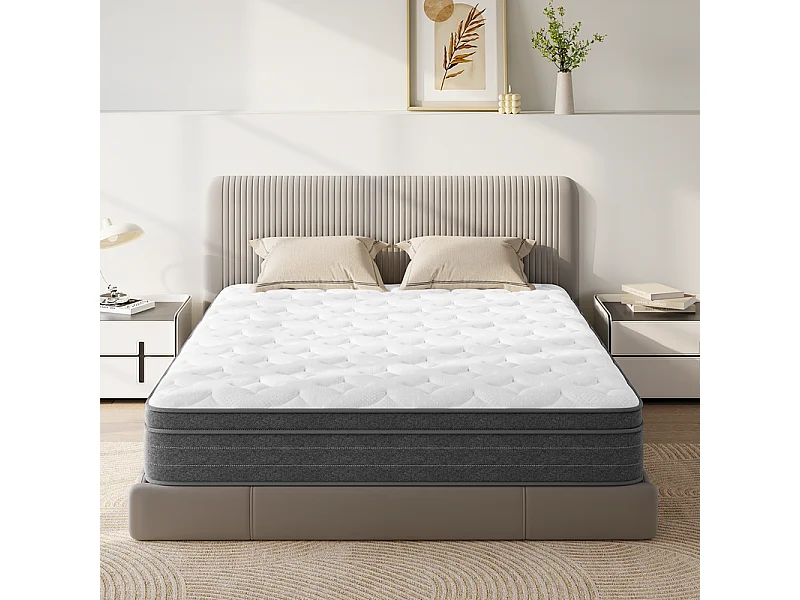 Colchão 160x200cm molas ensacadas - esp.25cm - suporte 7 zonas - com alça - Hipoaalergénico